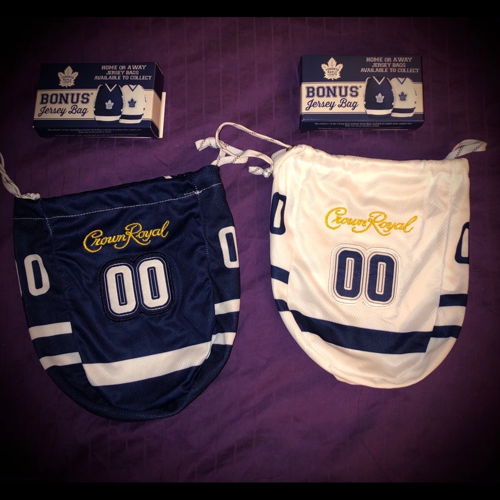 Crown Royal Toronto Maple Leafs bags&box NO BOTTLE